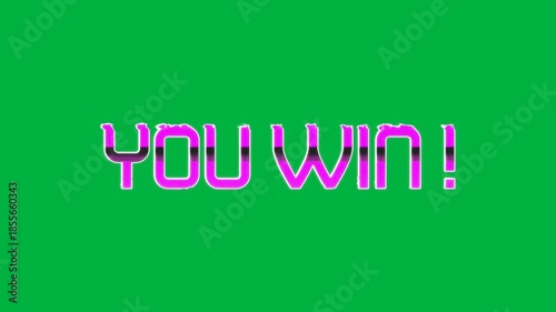 Retro Video Game Title with Alpha Channel