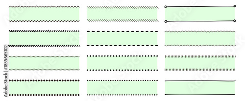 ラインで囲む 横長見出しフレーム素材
