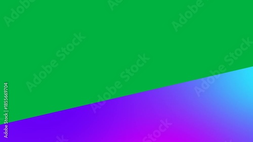 Animation of glowing purple triangle with copy space on white background