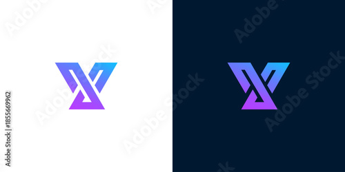 Creative abstract letter Y logo design featuring a dynamic gradient line, symbolizing connection, innovation, and digital identity for modern businesses and technology brands