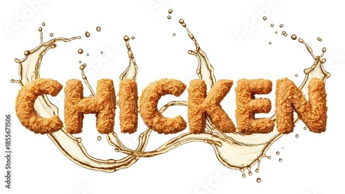 Raw Chicken Meat On White Background