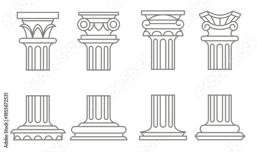 roman column icons