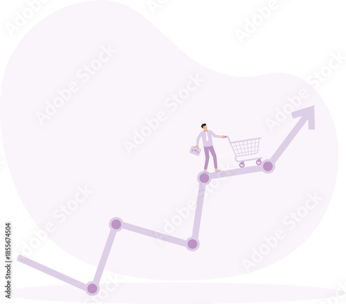 Success investing and growing wealth, investing or mutual fund, stock market return, money or financial success concept