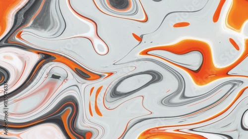 Abstract, light grey, orange video background with smooth waves and  lines. Dynamic and energetic, for video editing and intros