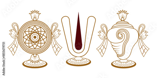 Shanku Chakra Namam is a powerful Hindu symbol 