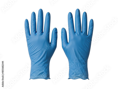 Wallpaper Mural Blue disposable gloves isolated on transparent background Torontodigital.ca