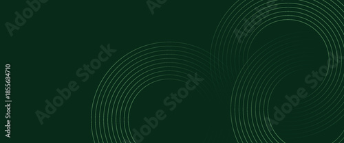 Dark green abstract background with diagonal rounded lines. Geometric stripe line art design. Simple geometric pattern. Modern graphic element. vector eps10