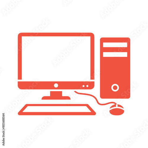 Desktop Computer Illustration
