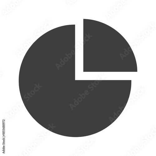 Black Pie Chart Illustration