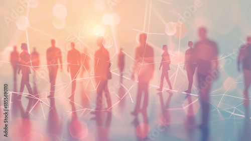 HR Recruitment Abstract Background for Career Website