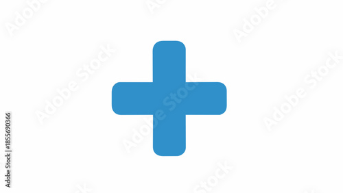 A simple blue plus sign icon indicating addition, additionality, or a positive addition
