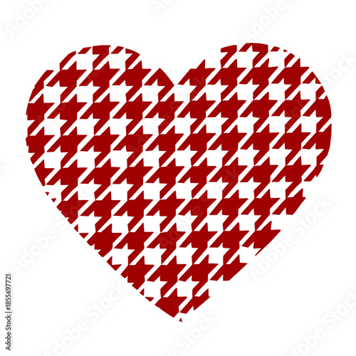 Rojo corazón patrón clásico.