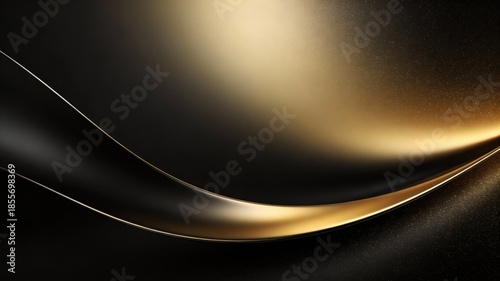 Dark Luxury Abstract Background with Gold Gradient