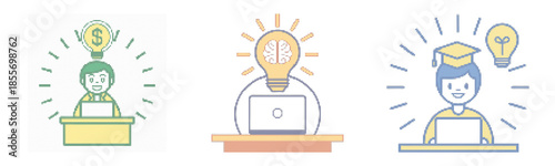 Simple Idea Concepts Vector