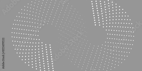 Halftone gradient. Dotted gradient, smooth dots spraying and halftones dot background seamless horizontal geometric pattern vector template set. unique dots modern circles