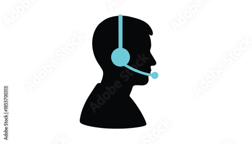 Customer Service Representative Wearing Headset