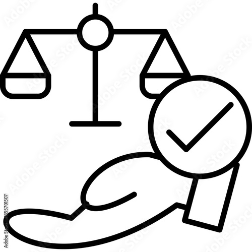 Fairness Icon Vector Element