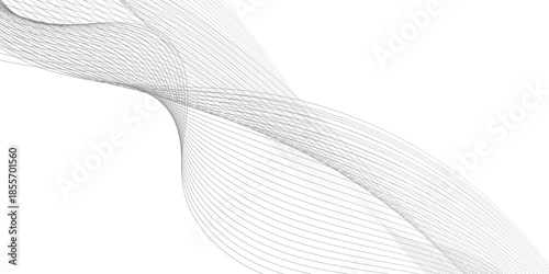  modern abstract white wave line digital geometric technology, beautiful dynamic smooth space texture background,  minimal seamless lines wavy pattern in mesh and motion abstract, black blending line.