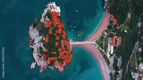 Sveti Stefan Island and Luxury Resort on the Adriatic Coast, Budva, Montenegro