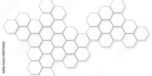 abstract geometric mesh cell texture modern futuristic wallpaper,  3d rendering illustration futuristic abstract banner, bright white abstract hexagon wallpaper or background.