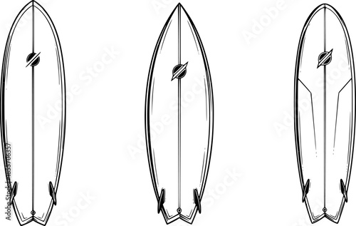 Surfboard vector realistic set icon.Vector illustration surfboard for wave.Isolated icon hawaii of surf board.
