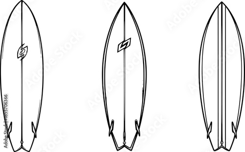 Surfboard vector realistic set icon.Vector illustration surfboard for wave.Isolated icon hawaii of surf board.
