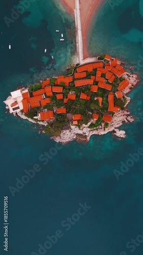 Sveti Stefan Island and Luxury Resort on the Adriatic Coast, Budva, Montenegro