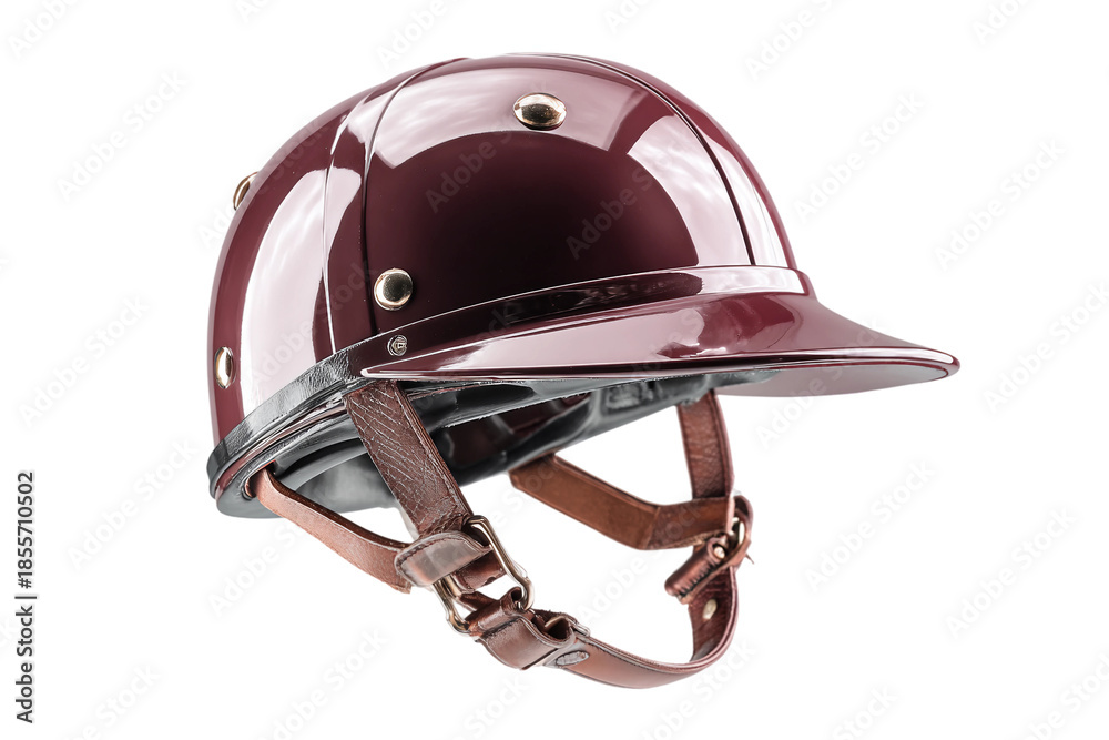 Fototapeta premium Classic polo helmet isolated on transparent background
