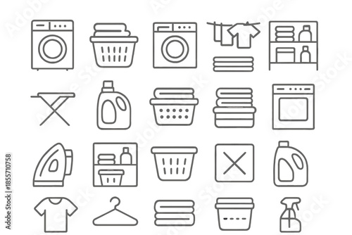 Laundry and Cleaning Icons