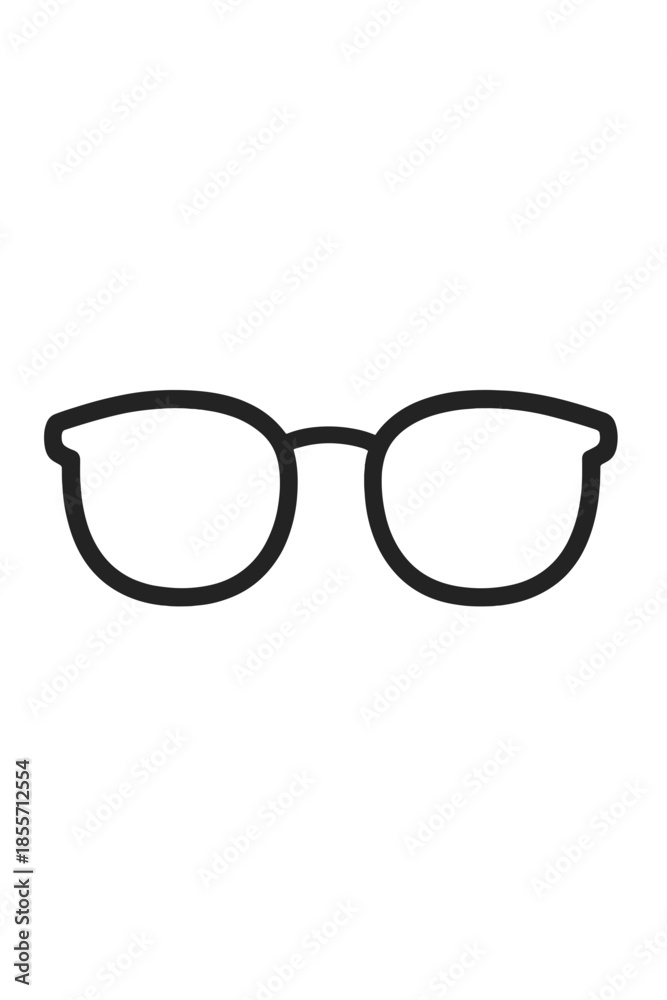 Fototapeta premium Outline of glasses on a dark background