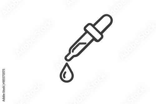 Dropper with Falling Drop Icon