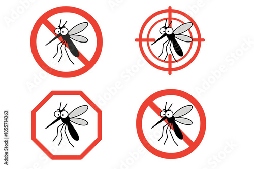 Mosquitoes with Warning Signs