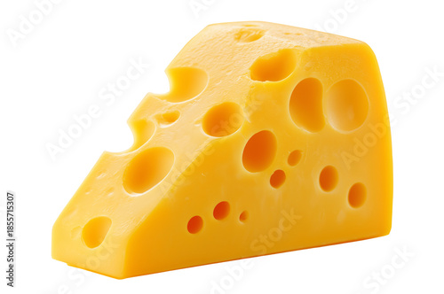 Wallpaper Mural Wedge of Swiss cheese with holes isolated on a transparent background Torontodigital.ca