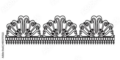 Sweet Cute Lace Fabric Decorative Elements, Elegant Vector Design