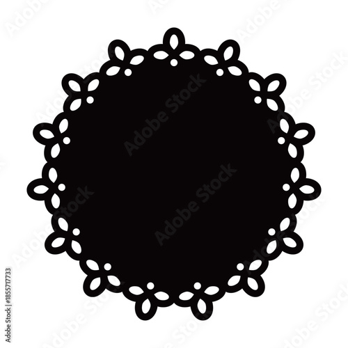 Sweet Cute Lace Fabric Decorative Elements, Elegant Vector Design