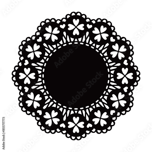 Sweet Cute Lace Fabric Decorative Elements, Elegant Vector Design