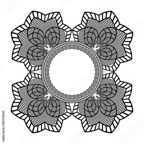 Sweet Cute Lace Fabric Decorative Elements, Elegant Vector Design