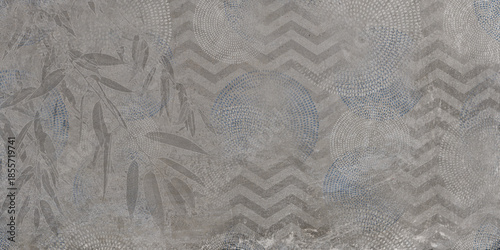 Obraz na plátne gray fabric texture background  luxury rustic abstract wallpaper leaf pattern grunge texture mural background