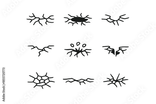 Collection of Cracked Ground Textures