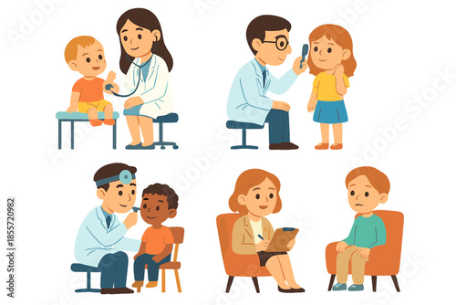 Children at medical appointments and therapy sessions