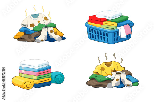 Dirty Laundry vs Clean Laundry Montage