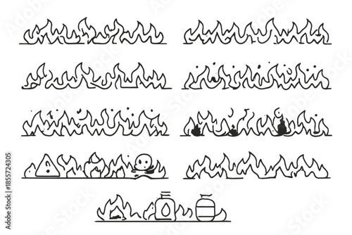 Doodle Flames Collection