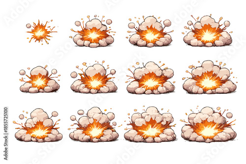 Explosion Animation Frames