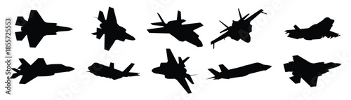 fighter jet aircraft silhouet