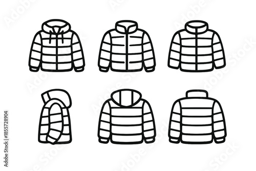 Puffer Jacket Icons