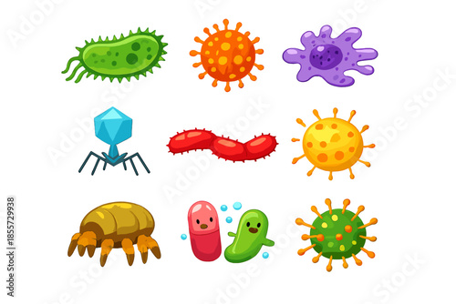 Microscopic Organisms Collage