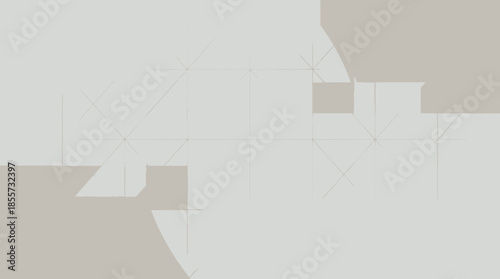 Geometric design elements in modern minimalist composition