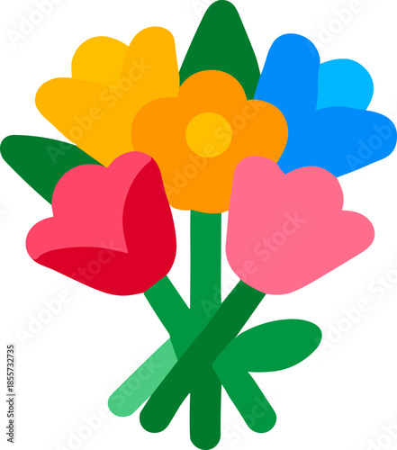 졸업 축하 벡터 아이콘 세트