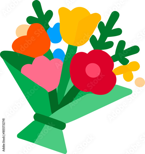 졸업 축하 벡터 아이콘 세트