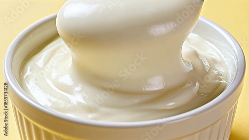 Wallpaper Mural White creamy sauce in a bowl Torontodigital.ca